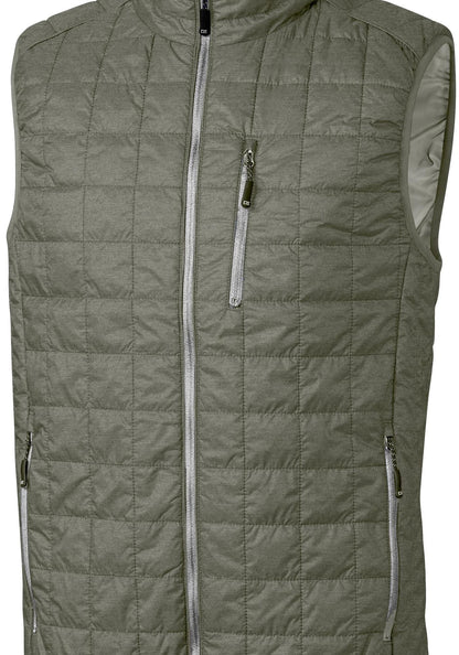 Cutter & Buck Men's Rainier Recycled Insulated Puffer Full Zip Vest