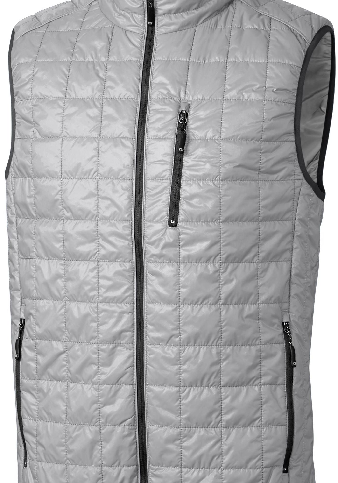 Cutter & Buck Men's Rainier Recycled Insulated Puffer Full Zip Vest