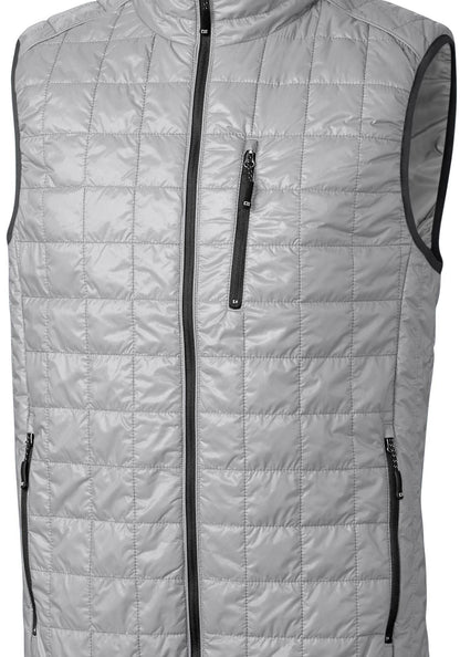 Cutter & Buck Men's Rainier Recycled Insulated Puffer Full Zip Vest
