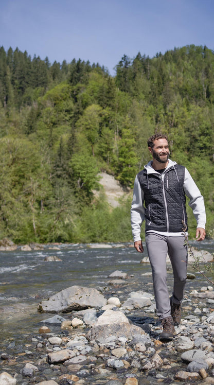 Cutter & Buck Men's Rainier Recycled Insulated Puffer Full Zip Vest