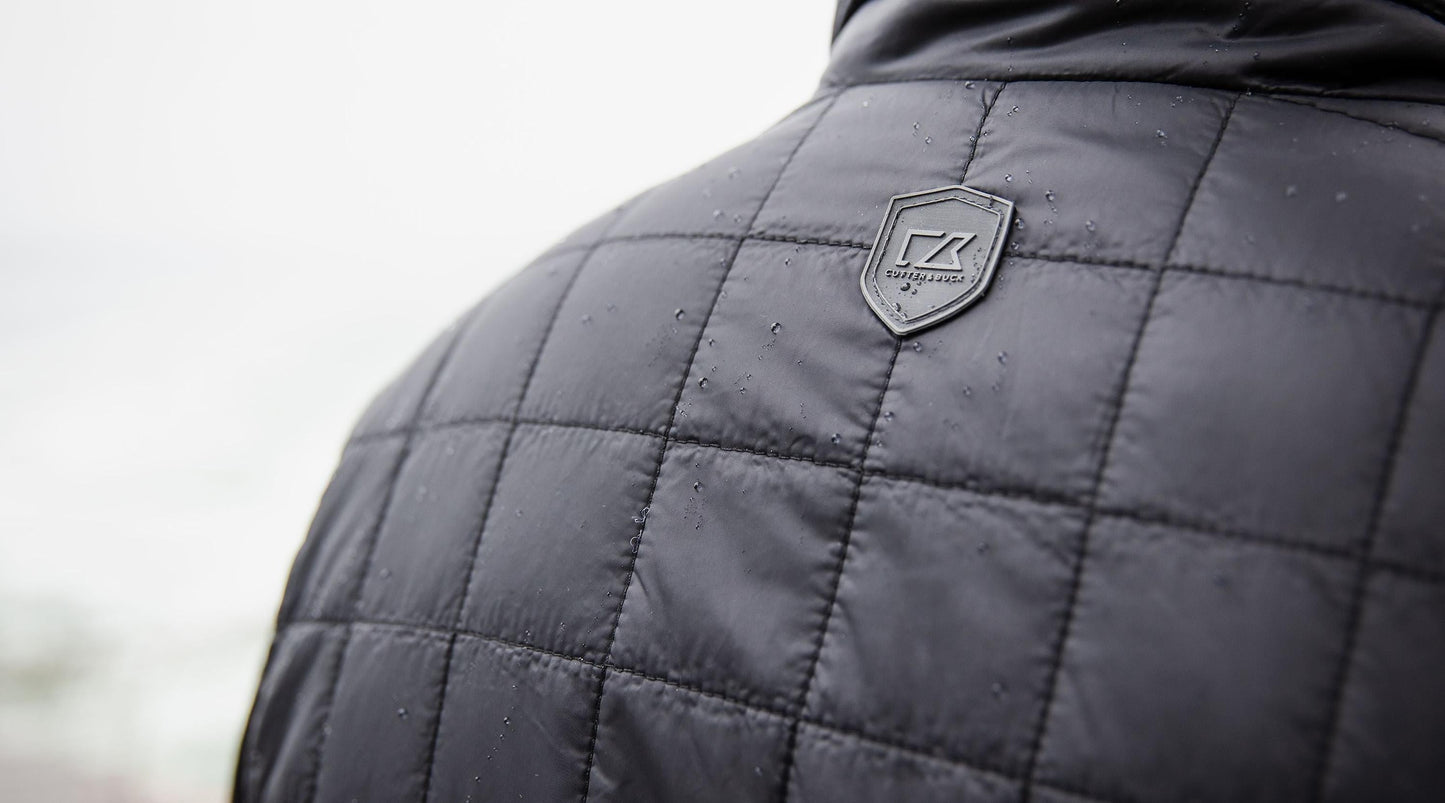 Cutter & Buck Men's Rainier Recycled Insulated Puffer Full Zip Vest