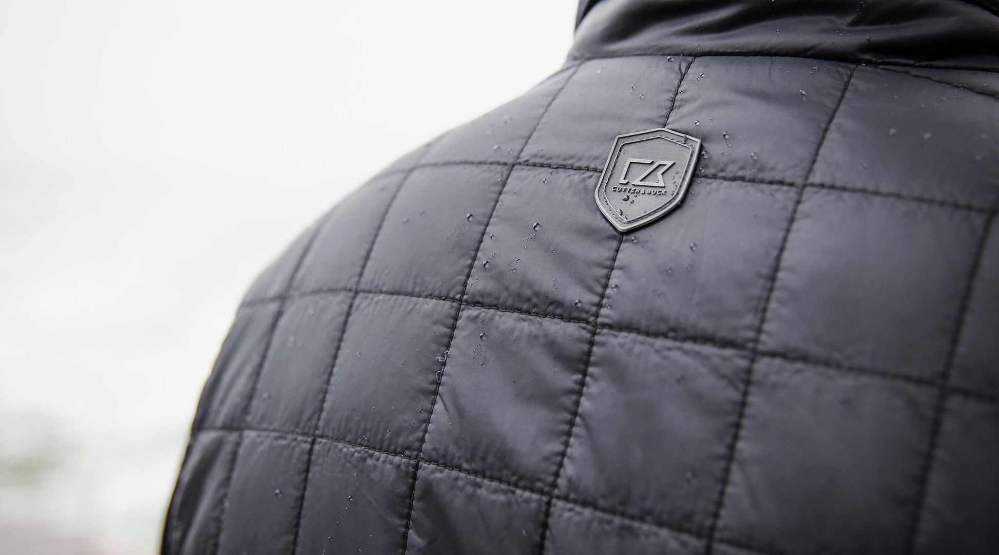 Cutter & Buck Men's Rainier Recycled Insulated Puffer Full Zip Vest