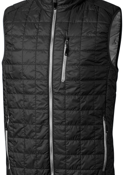 Cutter & Buck Men's Rainier Recycled Insulated Puffer Full Zip Vest