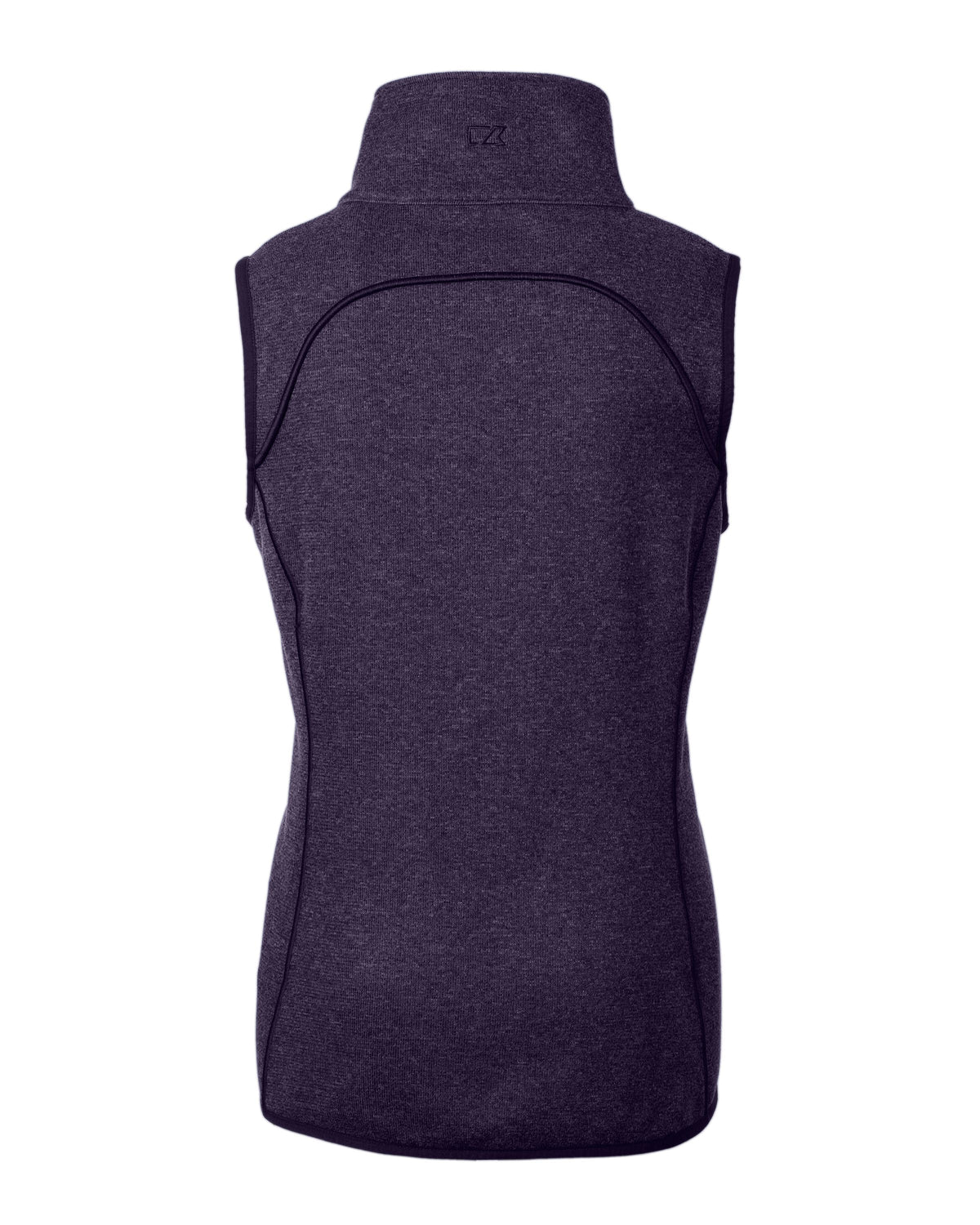 Cutter & Buck Women's Mainsail Sweater-Knit Full Zip Asymmetrical Vest