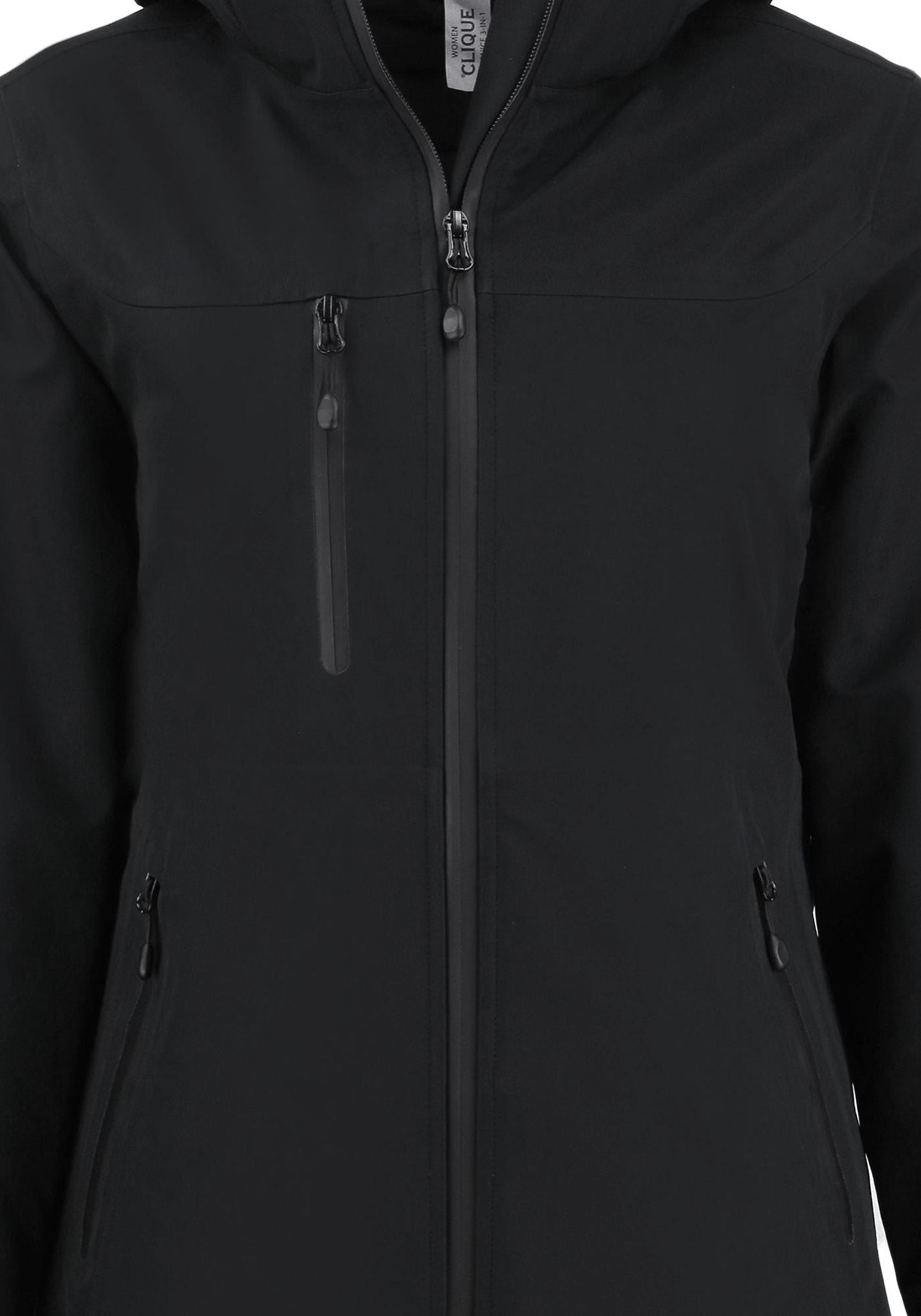 Clique Women's Cornice Recycled 3-in-1 Waterproof System Full Zip Parka