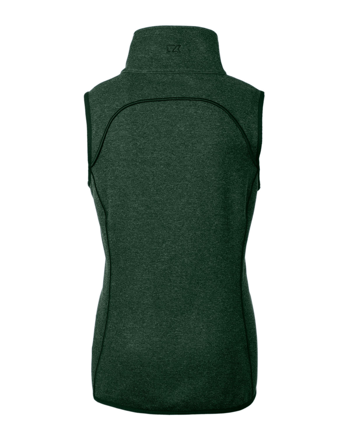 Cutter & Buck Women's Mainsail Sweater-Knit Full Zip Asymmetrical Vest