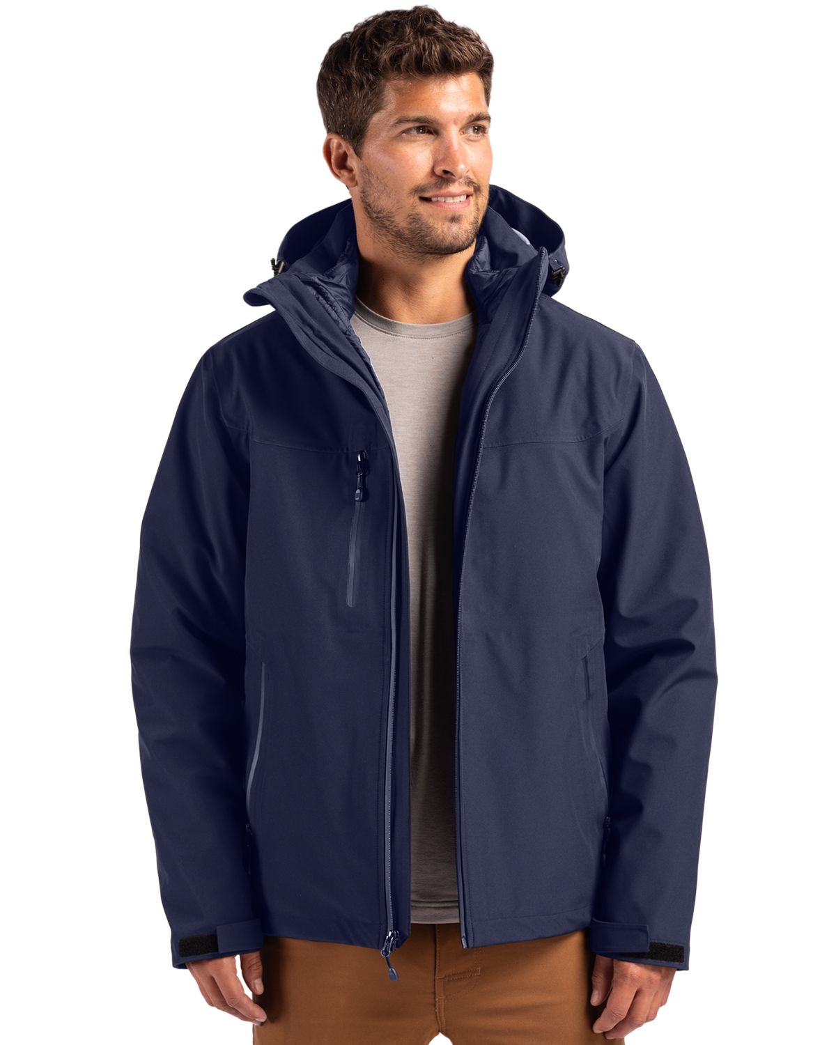 Clique Men's Cornice Recycled 3-in-1 Waterproof System Full Zip Parka