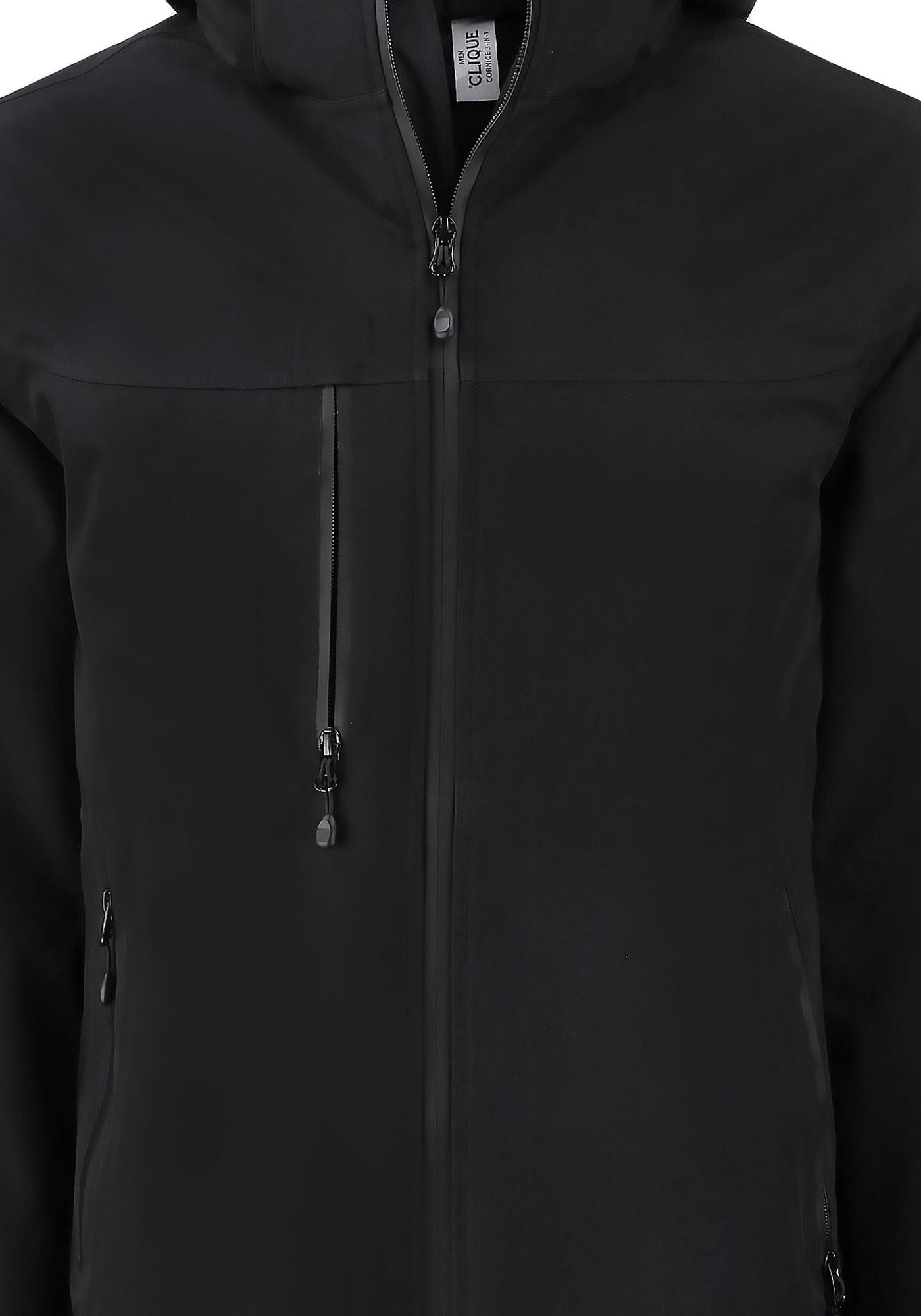 Clique Men's Cornice Recycled 3-in-1 Waterproof System Full Zip Parka
