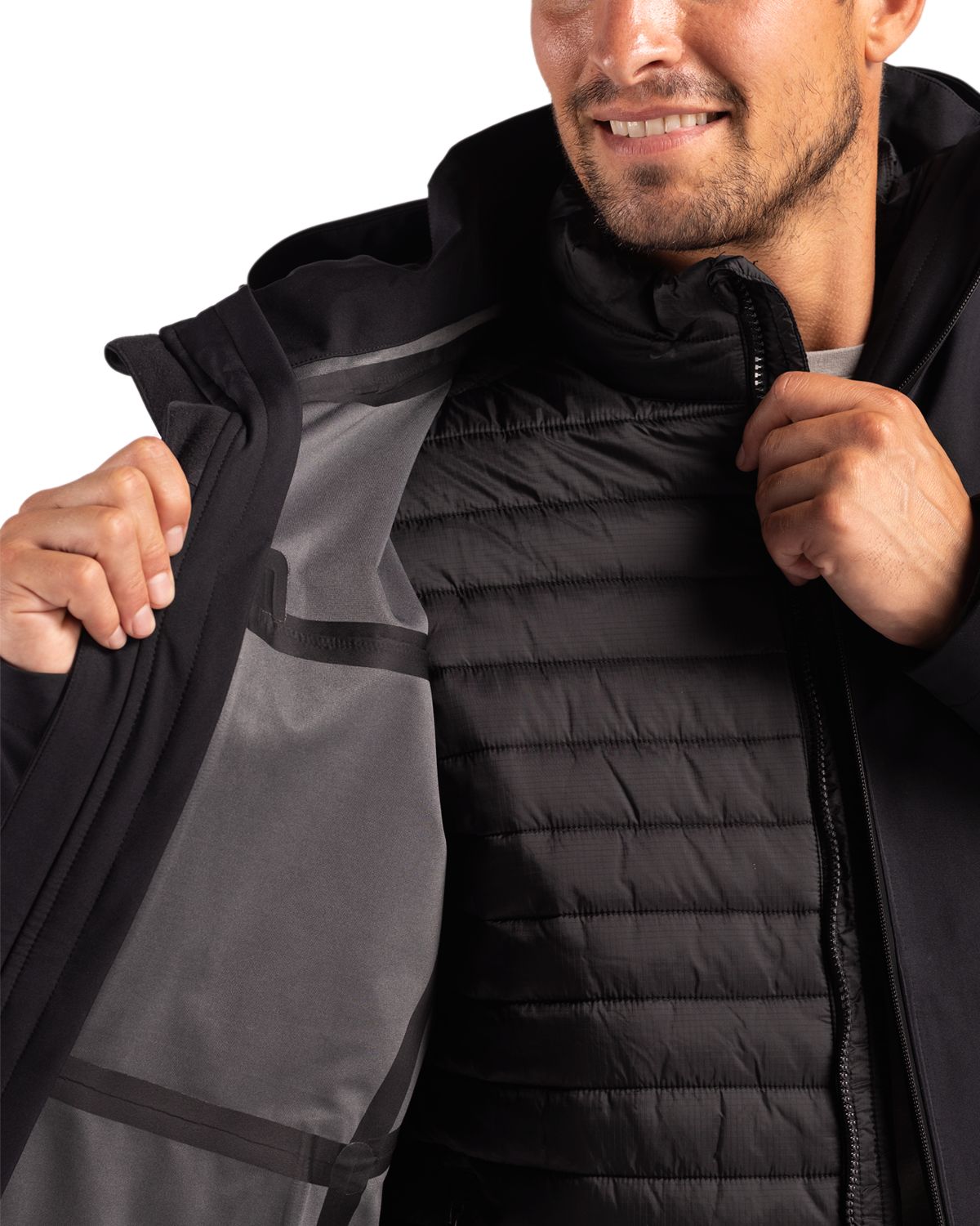 Clique Men's Cornice Recycled 3-in-1 Waterproof System Full Zip Parka
