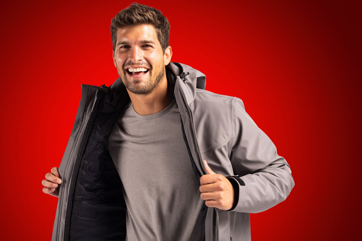 Clique Men's Cornice Recycled 3-in-1 Waterproof System Full Zip Parka