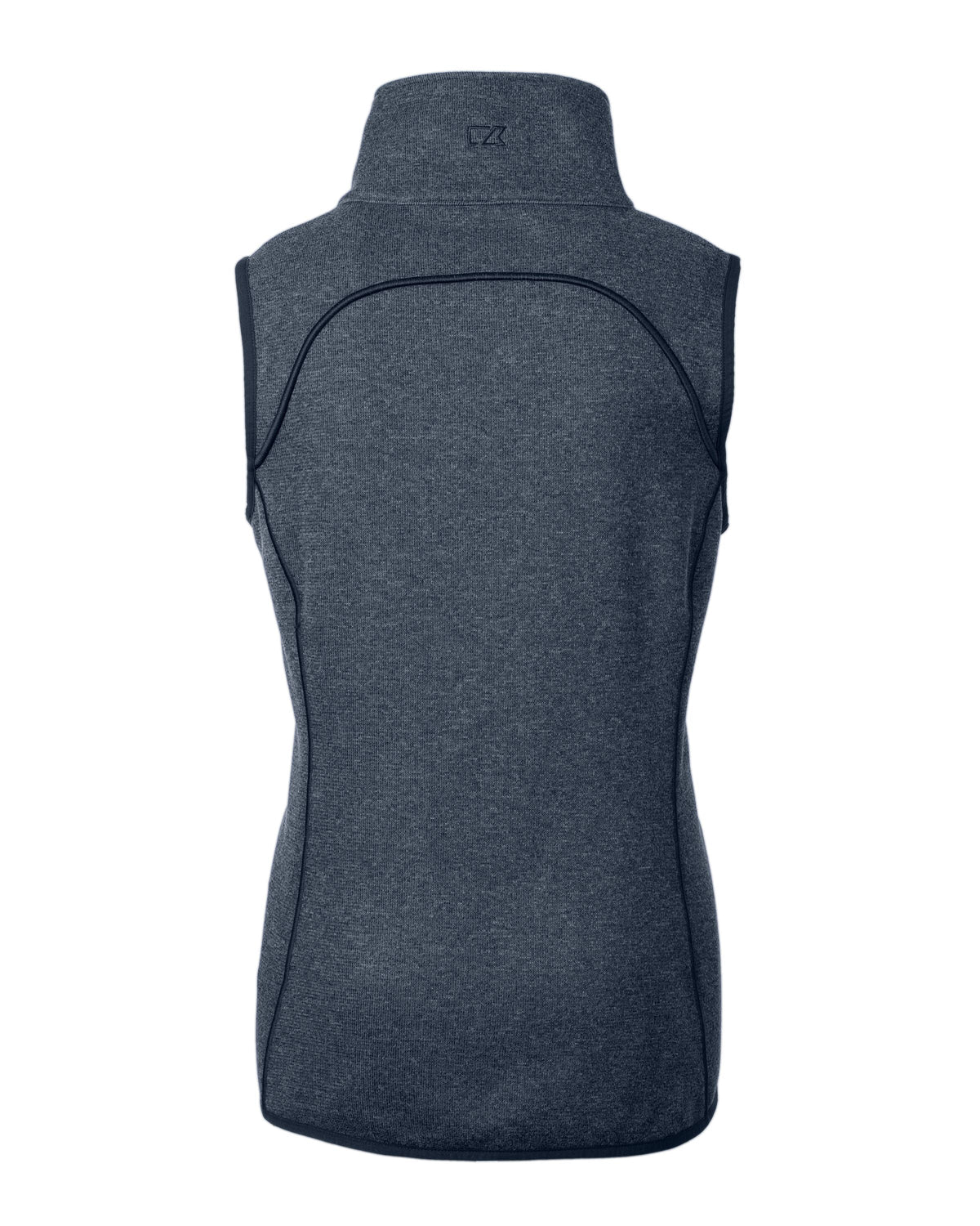 Cutter & Buck Women's Mainsail Sweater-Knit Full Zip Asymmetrical Vest