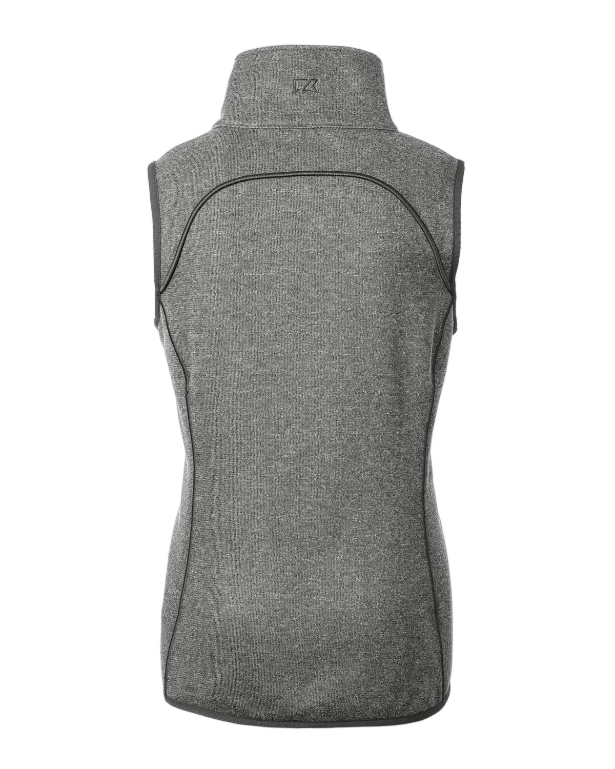 Cutter & Buck Women's Mainsail Sweater-Knit Full Zip Asymmetrical Vest