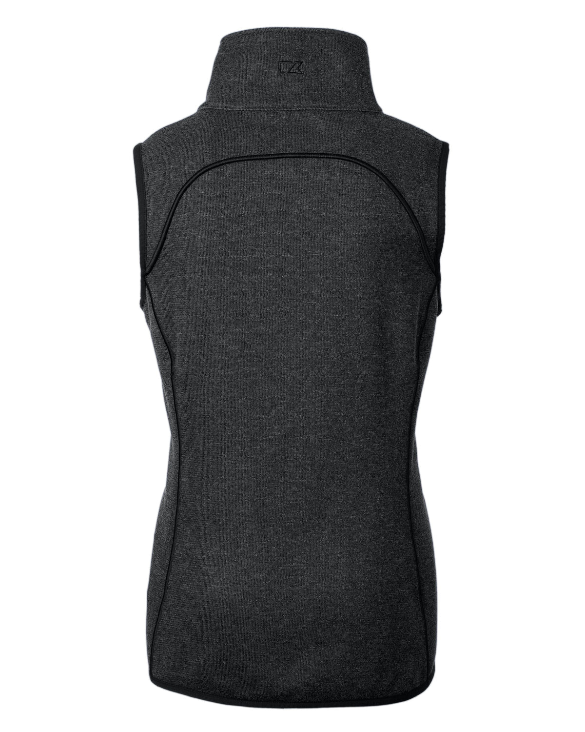 Cutter & Buck Women's Mainsail Sweater-Knit Full Zip Asymmetrical Vest