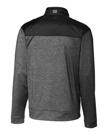 Cutter & Buck Men's Stealth Recycled Hybrid Quilted Windbreaker Jacket