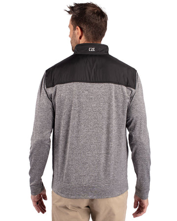 Cutter & Buck Men's Stealth Recycled Hybrid Quilted Windbreaker Jacket