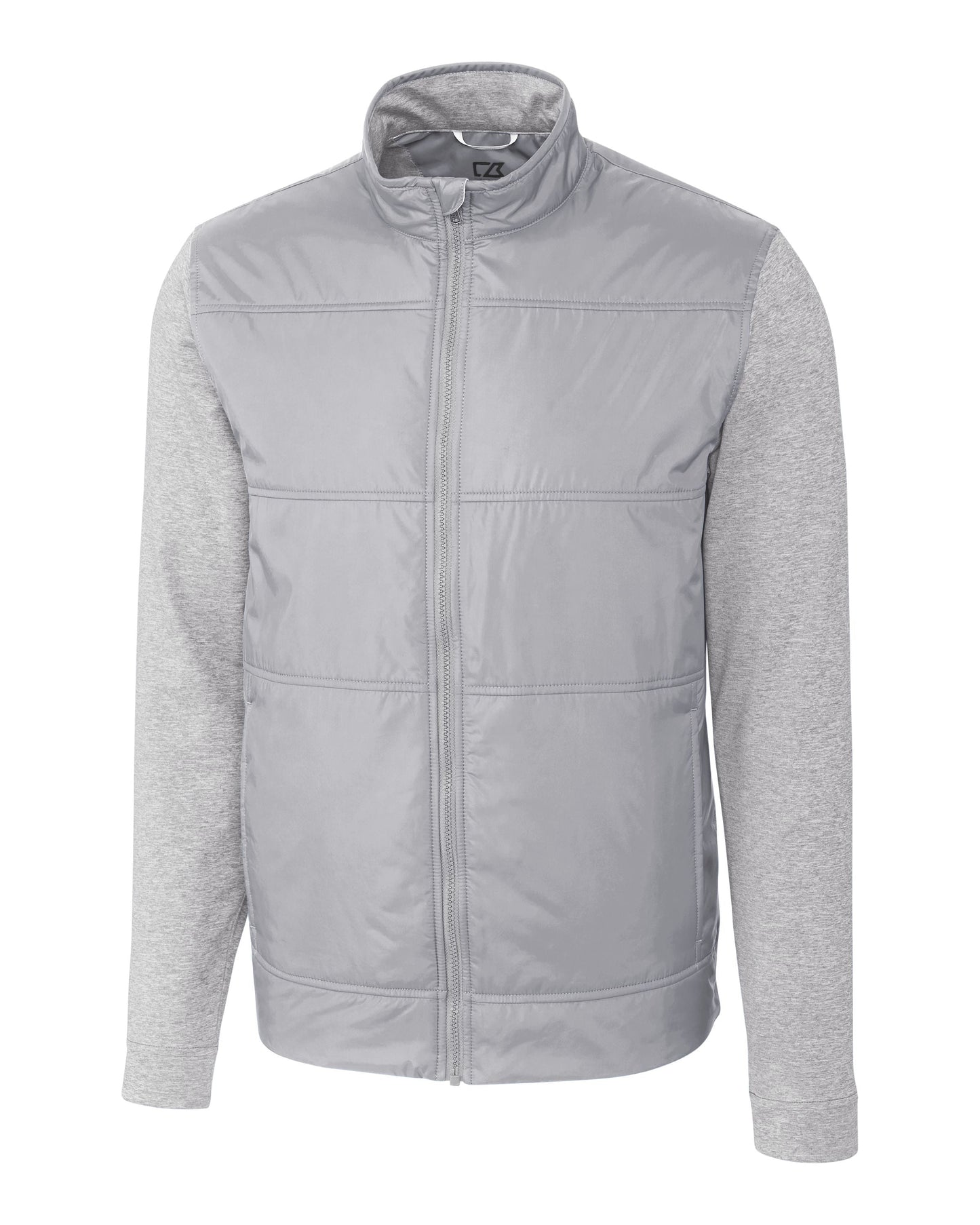 Cutter & Buck Men's Stealth Recycled Hybrid Quilted Windbreaker Jacket