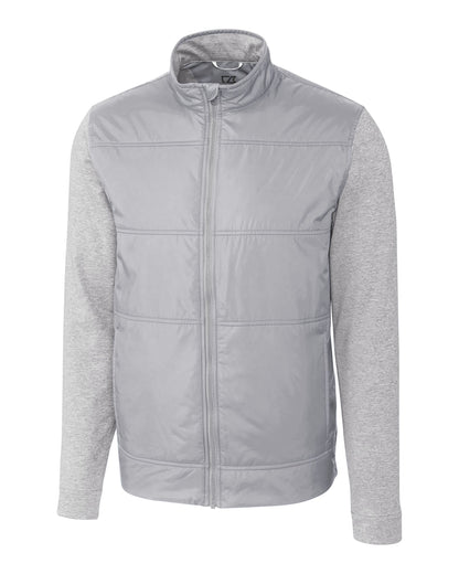 Cutter & Buck Men's Stealth Recycled Hybrid Quilted Windbreaker Jacket