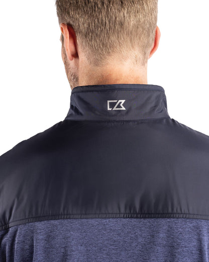 Cutter & Buck Men's Stealth Recycled Hybrid Quilted Windbreaker Jacket