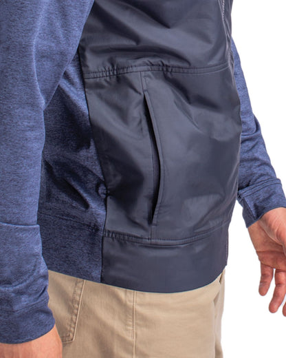 Cutter & Buck Men's Stealth Recycled Hybrid Quilted Windbreaker Jacket