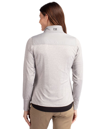 Cutter & Buck Women's Stealth Recycled Hybrid Quilted Windbreaker Jacket