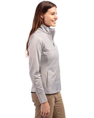 Cutter & Buck Women's Stealth Recycled Hybrid Quilted Windbreaker Jacket