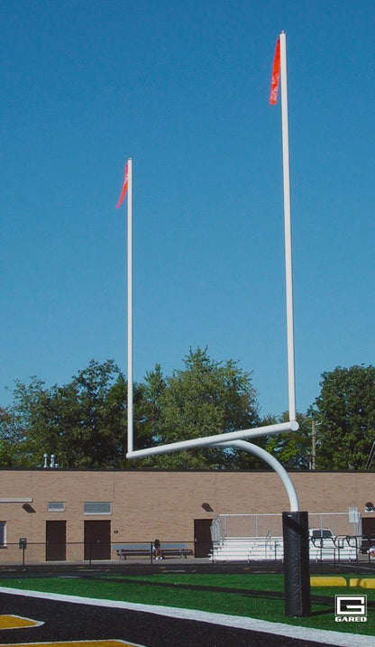 Gared High School 5-9/16" O.D. White Football Goalpost