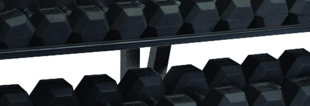 York Barbell Hex Professional Tray Dumbbell Rack