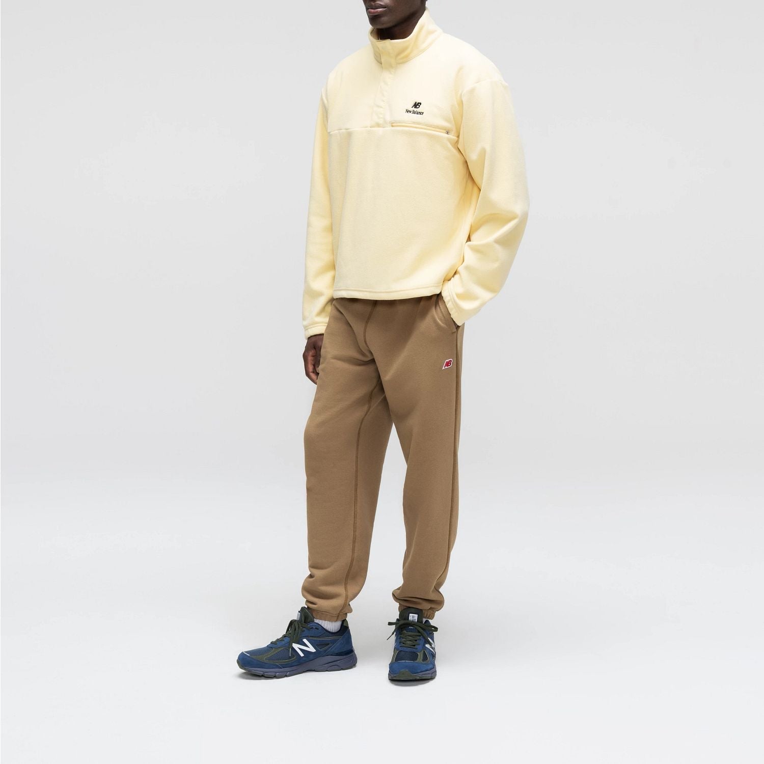 New Balance Men's Made in USA Snap Fleece Top