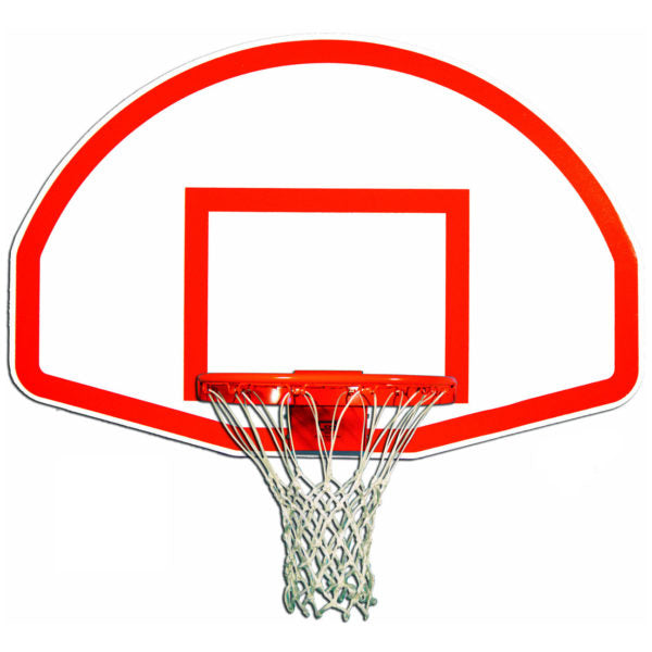 Douglas® Gooseneck 4.5" FAL Basketball System, Fan Shaped Backboard
