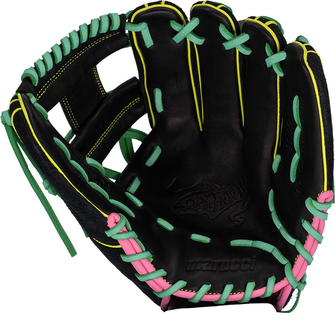 Marucci Oxbow 43A2 11.5” Infield Baseball Glove: MFG4OX43A2-BK/RO