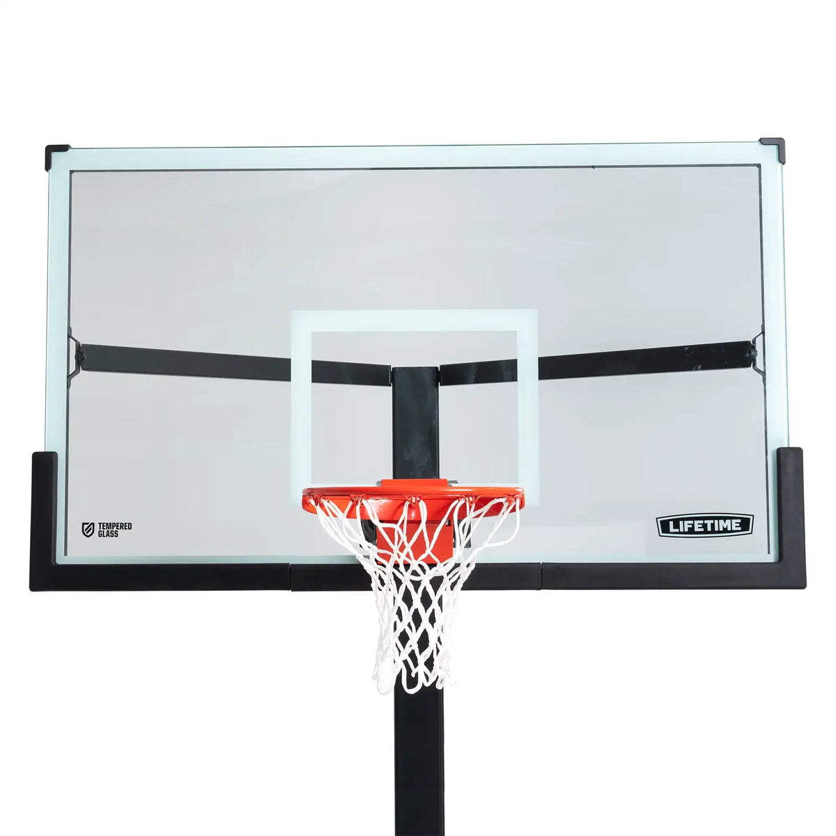 Lifetime Mammoth Bolt Down Basketball Hoop (72-Inch Tempered Glass)