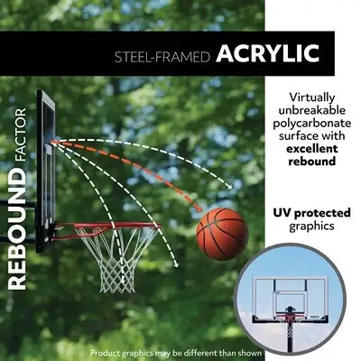 Lifetime Adjustable In-Ground Basketball Hoop (54-Inch Acrylic)