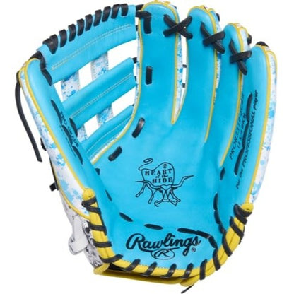 Rawlings Heart of the Hide Colorsync Blue Splatter 12.25" Baseball Glove
