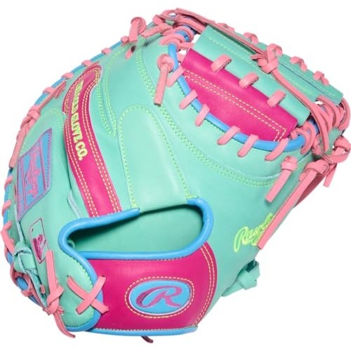 Rawlings Heart of the Hide Colorsync Berry Mint 13" Baseball Catchers Mitt