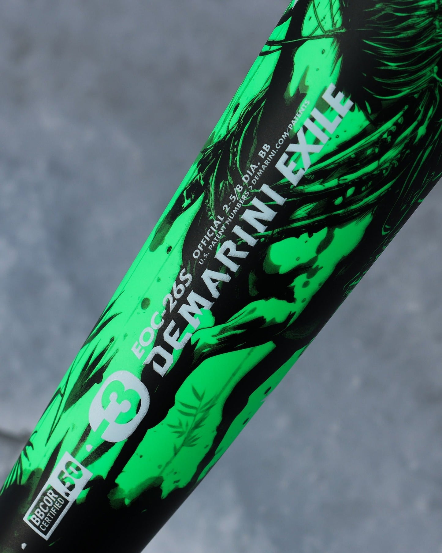 2026 DeMarini Exile Samurai (-3) BBCOR Baseball Bat: WBD2652010