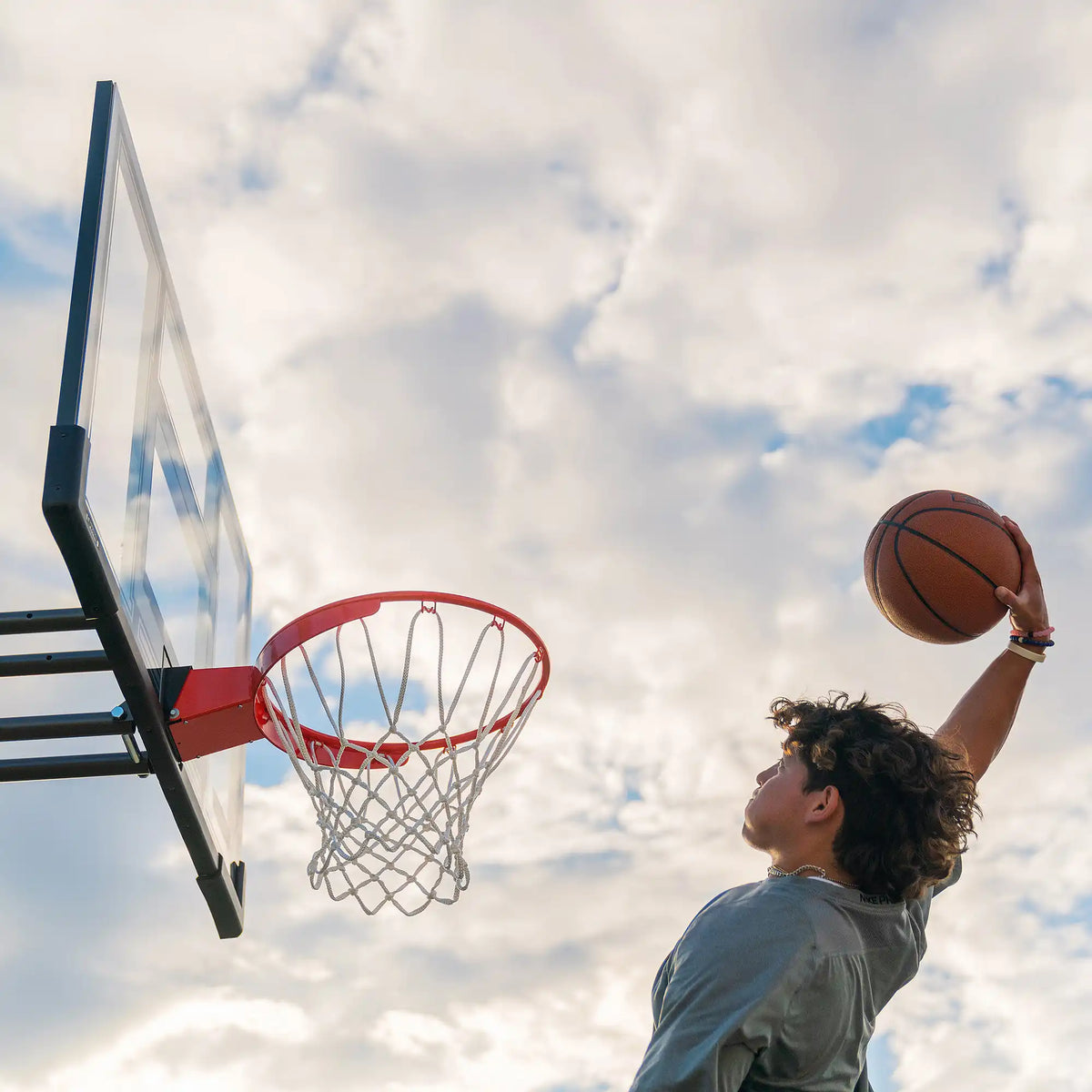 Lifetime Adjustable Round In-Ground Basketball Hoop (54-Inch Polycarbonate)