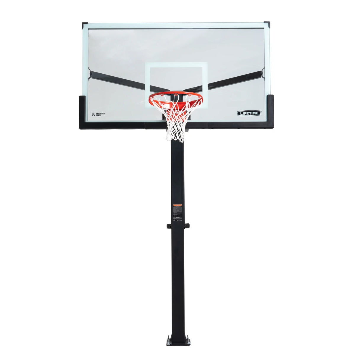 Lifetime Mammoth Bolt Down Basketball Hoop (72-Inch Tempered Glass)