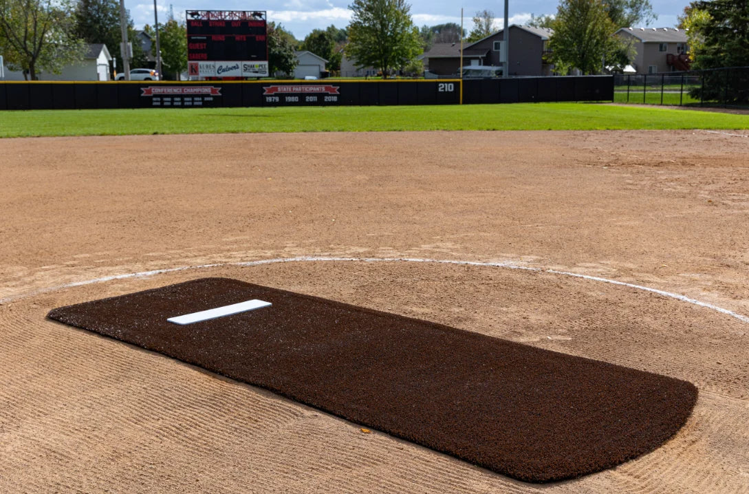 Portolite Baseball Pro Spiked Game Mat with No Lines