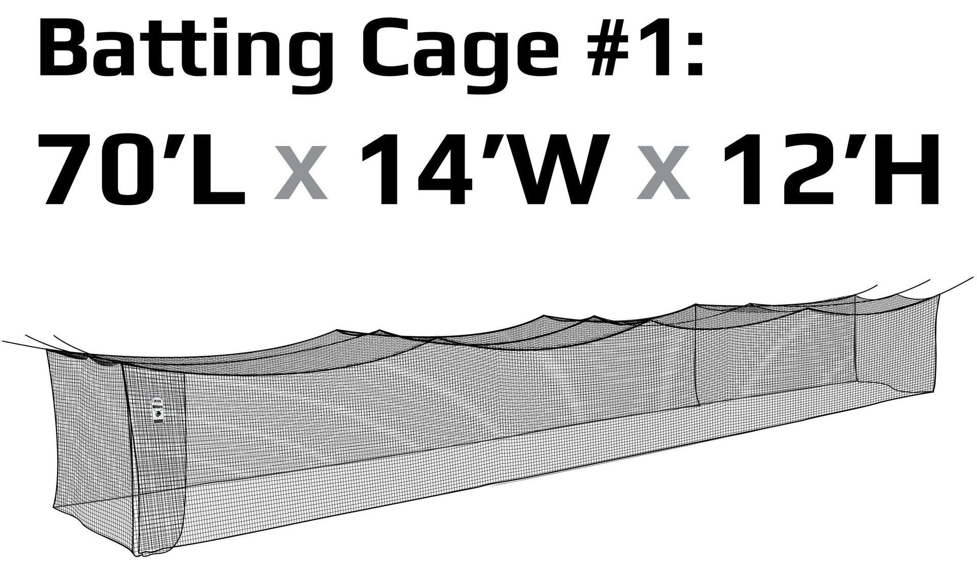 JUGS #1 Cage Twisted Knotted Polyethylene #42 Net 70 x 14 x 12: N1000