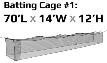 JUGS #1 Cage Twisted Knotted Polyethylene #42 Net 70 x 14 x 12: N1000