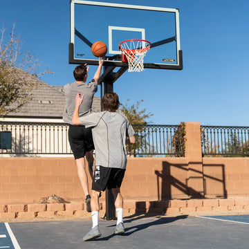 Lifetime Mammoth Bolt Down Basketball Hoop (72-Inch Tempered Glass)