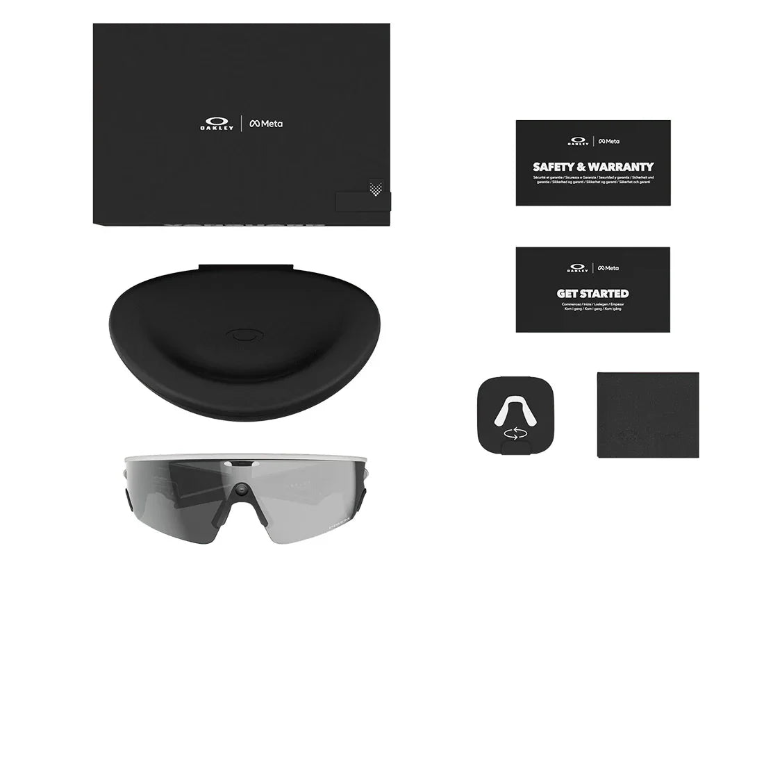 Oakley Meta Vanguard: Prizm Black Lenses, White Frame
