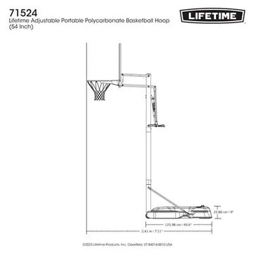 Lifetime Adjustable Portable Basketball Hoop (54-Inch Polycarbonate)