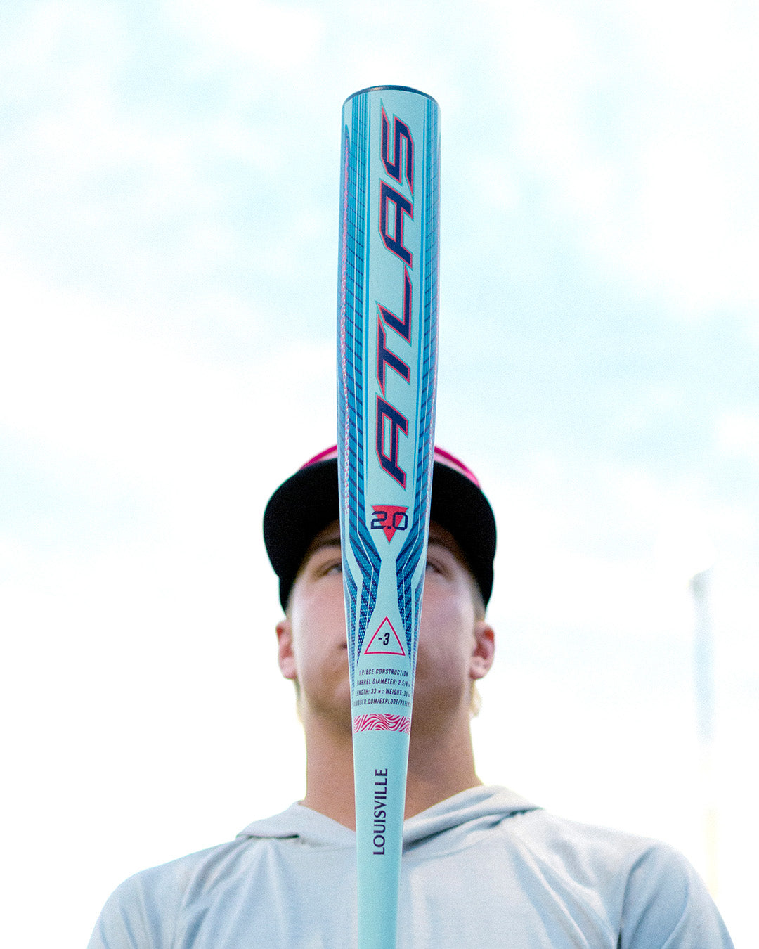2027 Louisville Slugger Atlas 2.0 (-3) BBCOR Baseball Bat: WBL4248010