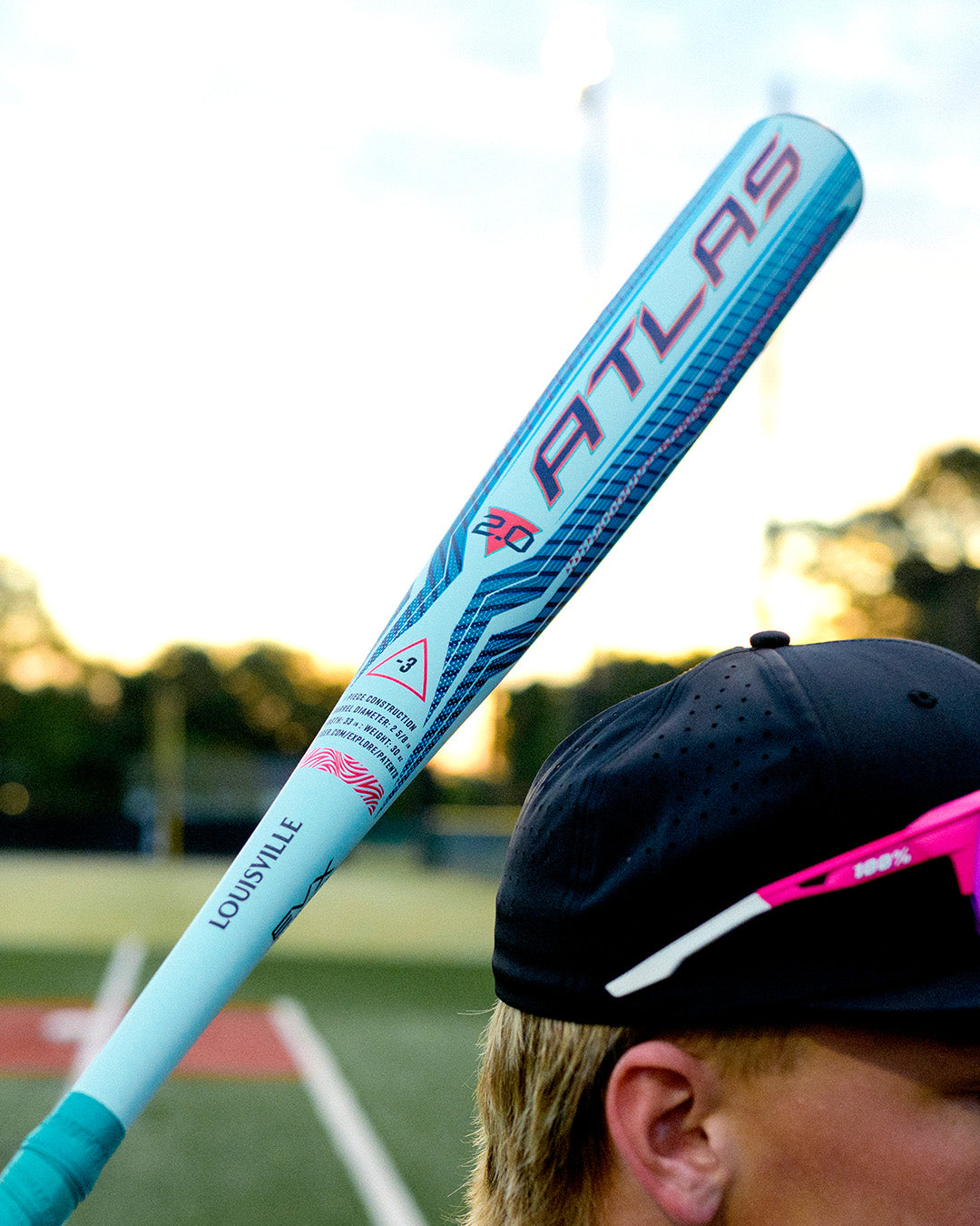 2027 Louisville Slugger Atlas 2.0 (-3) BBCOR Baseball Bat: WBL4248010