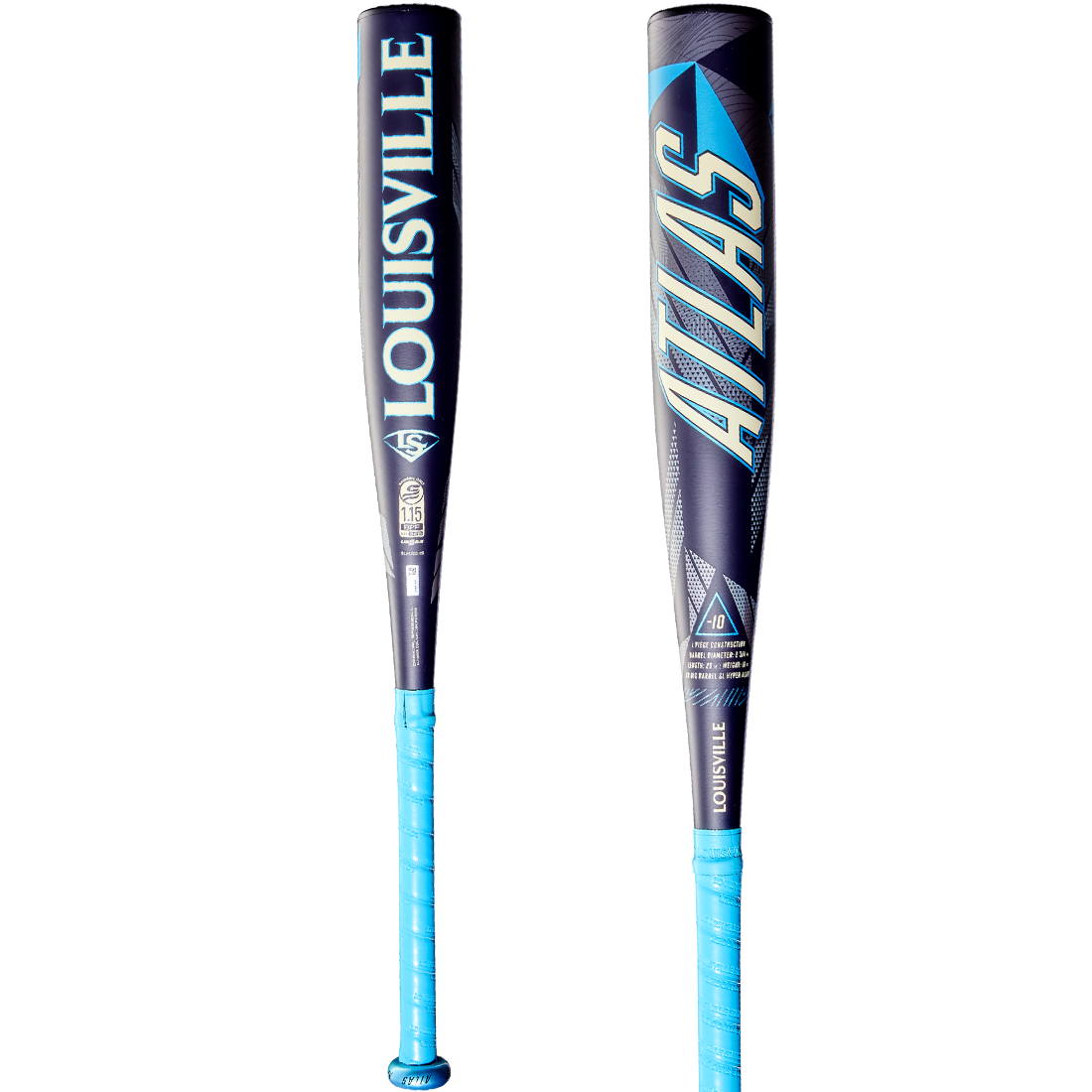 2026 Louisville Slugger Atlas (-10) USSSA Junior Big Barrel Baseball Bat: WBL4124010