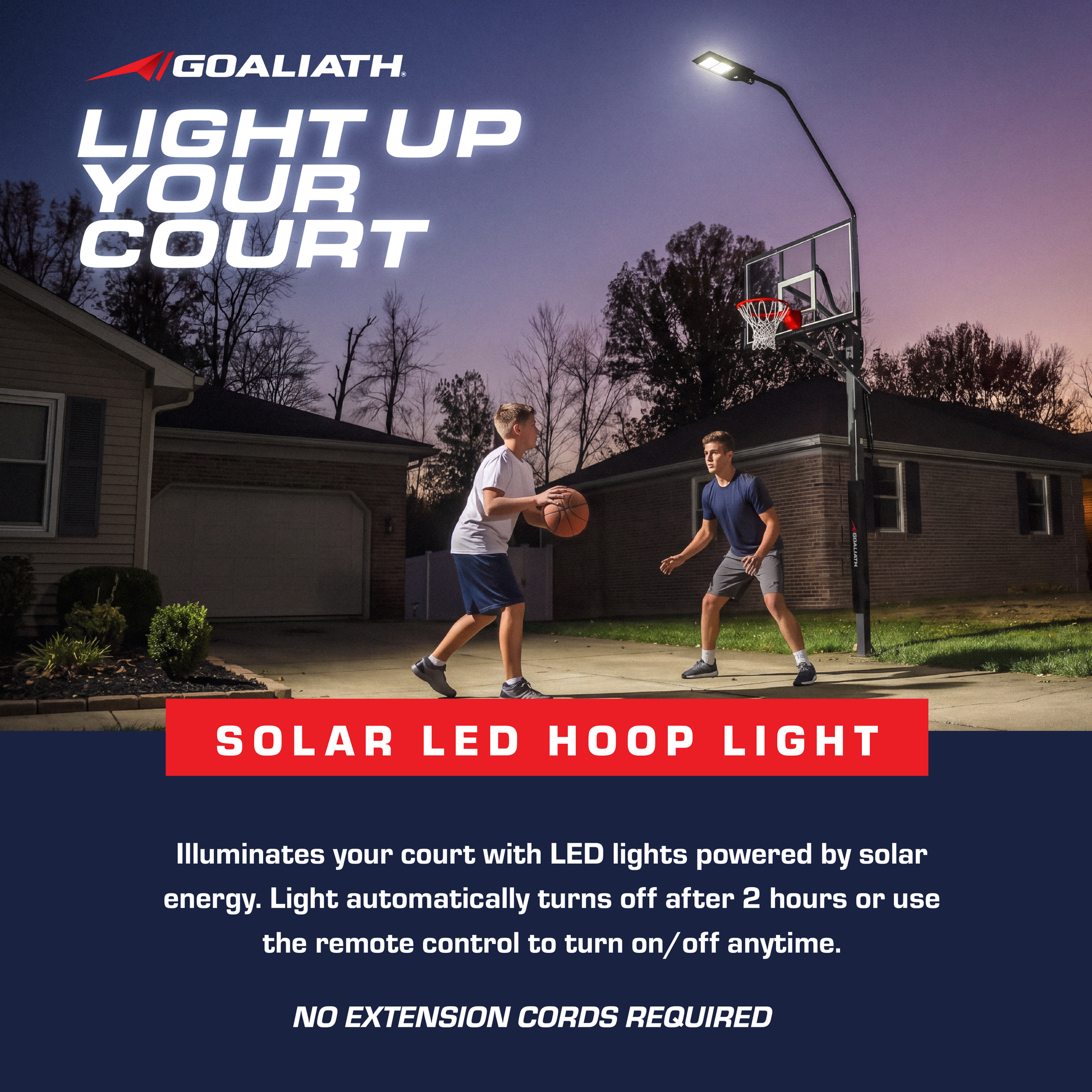 Solar LED Basketball Hoop Light