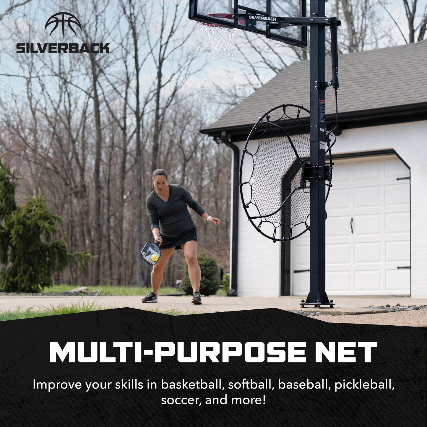 Passback Basketball Rebounding Net
