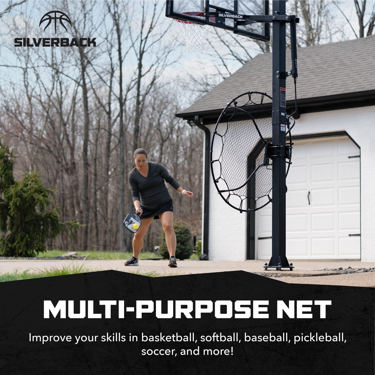 Passback Basketball Rebounding Net