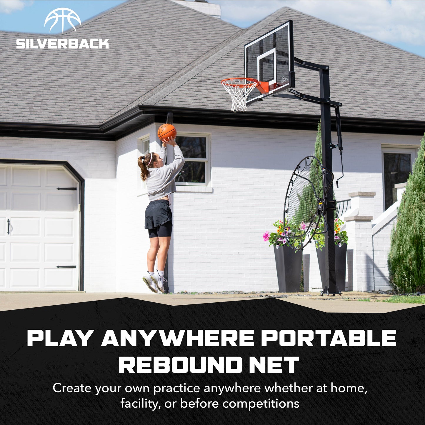 Passback Basketball Rebounding Net